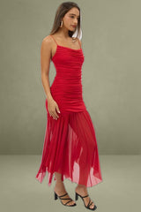 Red Bodycon Maxi Singlet Dress