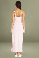 Pink Supersoft Slim Fit Maxi Dress