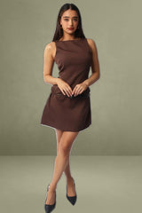 Brown Bodycon Dress Mini