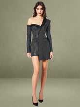 Winifred Rhinestone Crystal Blazer Dress