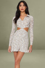 Multi Mini Dress Long Sleeve