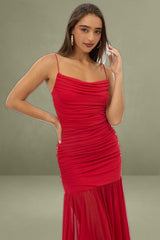 Red Bodycon Maxi Singlet Dress