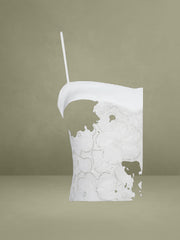 Ucille White Embroidered Chiffon Maxi Dress