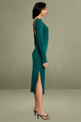 Green Slinky Jersey Bodycon Dress