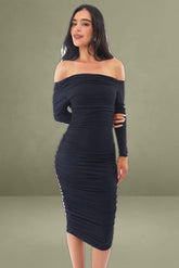 Black Long Sleeve Bodycon Dress
