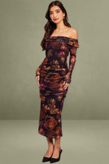 Multiple Floral Bodycon Dress