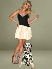 Blair Crystal Trim Drop Waist Mini Dress