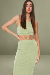Green Midi Dress Bodycon