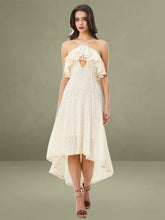 Idra Lace Trim Sleeveless Crochet Midi Trailing Dress