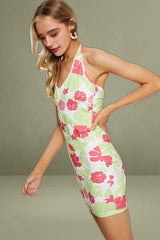 Print Bodycon Dress Mini