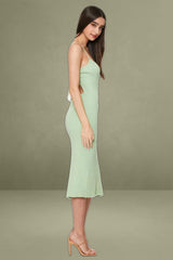 Green Knit Dress Bodycon