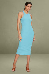 Blue Bodycon Dress Sleeveless