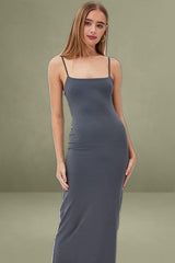 Grey Supersoft Bodycon Maxi Dress