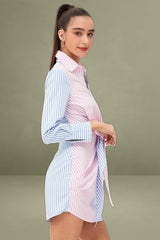 Stripe Shirt Dress Long Sleeve
