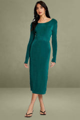Green Slinky Jersey Bodycon Dress