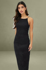 Black Maxi Dress Sleeveless Bodycon