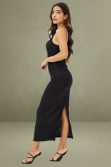 Black Maxi Dress Sleeveless Bodycon