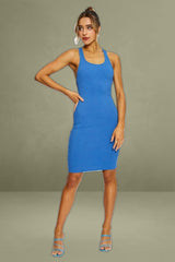 Blue Mini Bodycon Dress