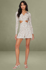 Multi Mini Dress Long Sleeve