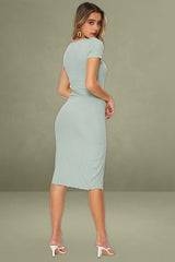 Green Bodycon Dress Midi