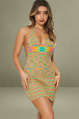 Multi Space Dye Bodycon Dress