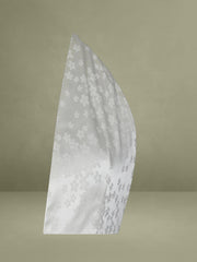 Floral Ivory Ruffled Halter Maxi Dress