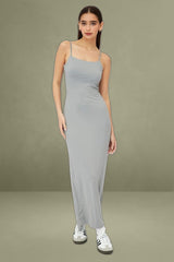 Grey Supersoft Maxi Dress Sleeveless