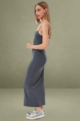 Grey Supersoft Bodycon Maxi Dress