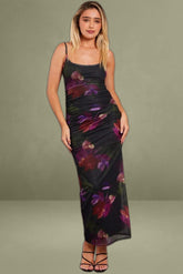 Multi Floral Bodycon Dress Singlet