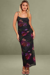 Multi Floral Bodycon Dress Singlet