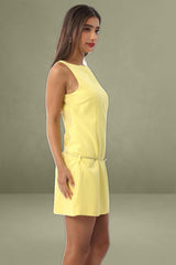 Yellow Mini Bodycon Dress