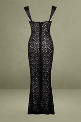 Black Lace Maxi Dress