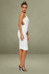 White Bodycon Dress Knit