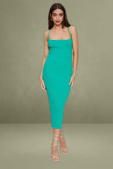 Green Knit Dress Bodycon