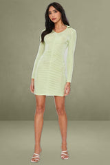 Green Mini Dress Long Sleeve