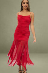 Red Bodycon Maxi Singlet Dress