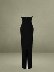 Raelyn Black and White Business Casual Maxi Dress