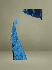 Odilia Teal Lace Velvet Maxi Dress