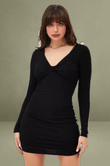 Black Bodycon Dress Evening Mini