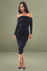 Black Long Sleeve Bodycon Dress