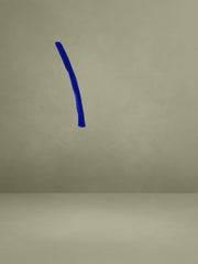 Priya Royal Blue Draping Corset High Slit Velvet Gown