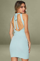 Blue Mini Bodycon Dress