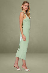 Green Maxi Dress Bodycon Knit