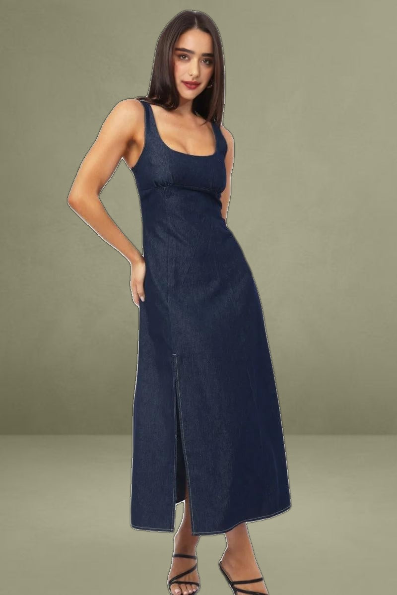 Blue Midi Dress Singlet