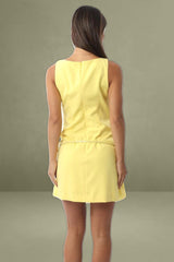 Yellow Mini Bodycon Dress