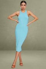 Blue Bodycon Dress Sleeveless