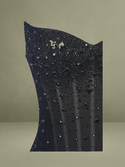 Fatima Black Crystal Sleeveless Corset Mermaid Maxi Dress