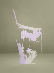 Jaclyn Lavender Lace Trim Cutout Seersucker Midi Dress