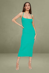 Green Knit Dress Bodycon