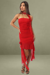 Red Mini Bodycon Dress